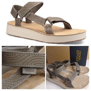 TEVA Womens Sz 9 Midform Universal Geometric Sandal Desert Sage NEW with Box